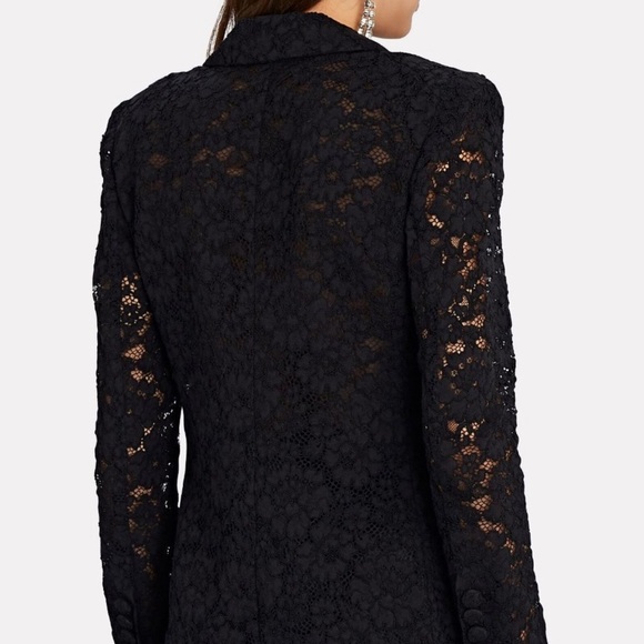 VERONICA BEARD Long and Lean Cotton Corded Lace Jacket Black Sz 2 - Picture 3 of 9